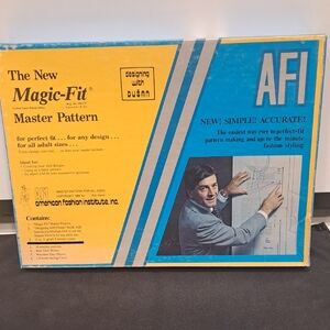 Vtg AFI Magic Fit MASTER Pattern For Perfect Fit Any Design All Adult Sizes 1984